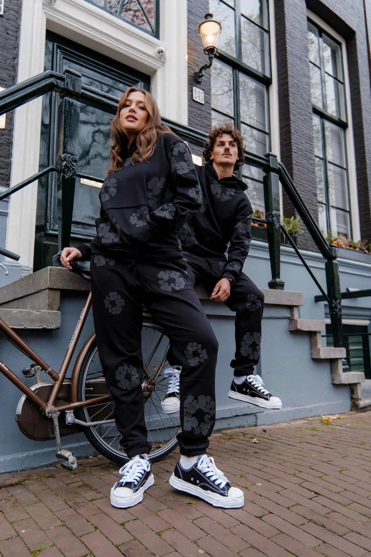 FLMNGO X Denim Trs Hoodie Black Mono