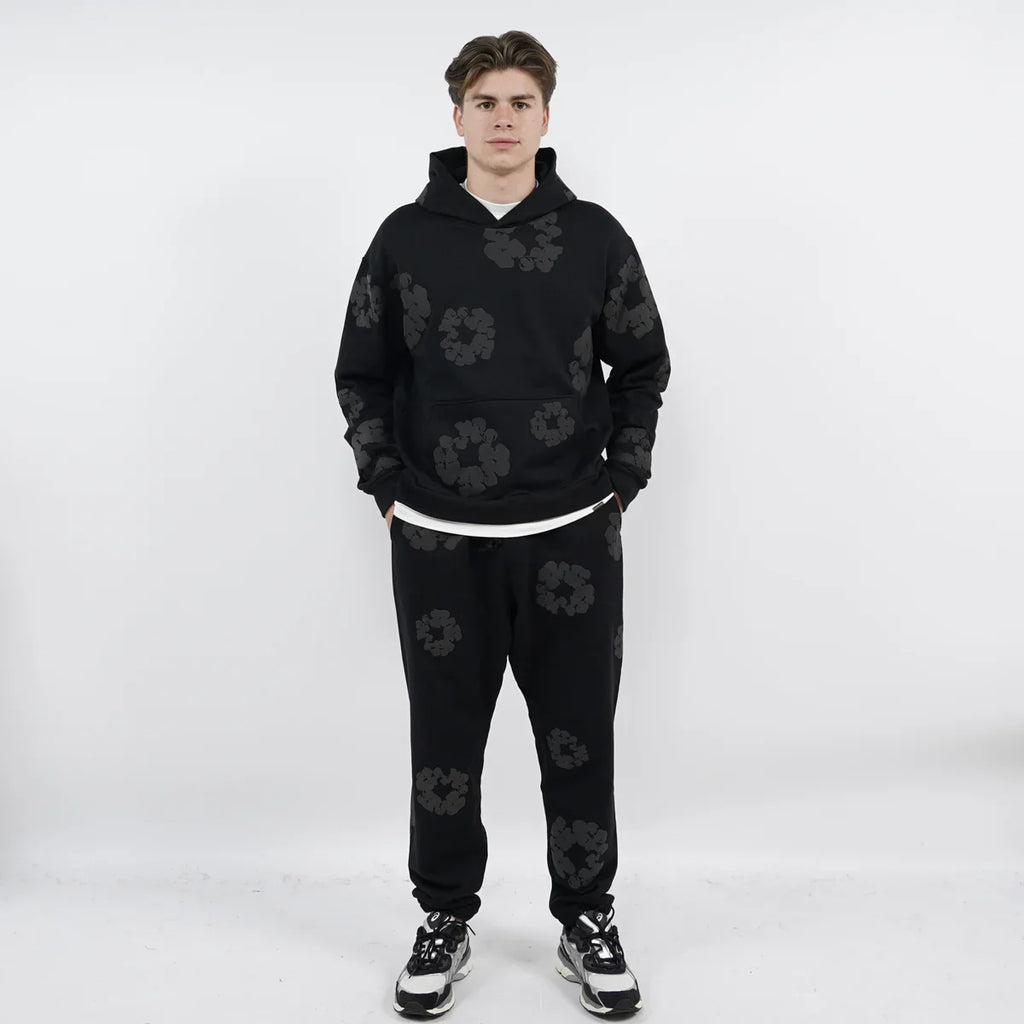 FLMNGO X Denim Trs Hoodie Black Mono
